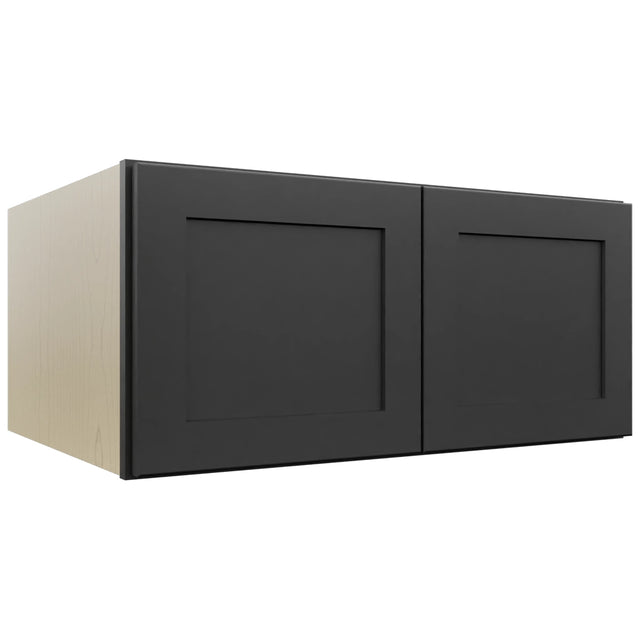 Fabuwood Galaxy Pitch Black W331524 Wall Deep Cabinet, Front View
