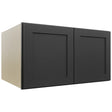 Fabuwood Galaxy Pitch Black W331824 Wall Deep Cabinet, Front View