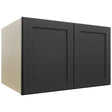 Fabuwood Galaxy Pitch Black W332124 Wall Deep Cabinet, Front View