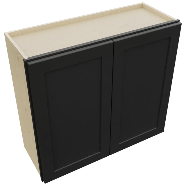Fabuwood Galaxy Pitch Black W3330 Wall Standard Cabinet, Top View