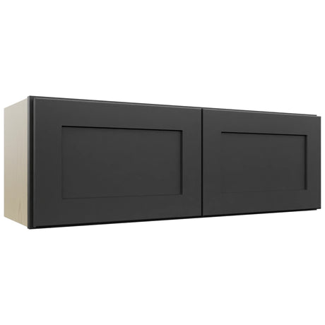 Fabuwood Galaxy Pitch Black W3612 Wall Standard Cabinet, Front View