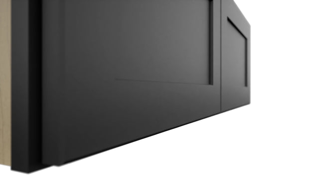 Fabuwood Galaxy Pitch Black W3612 Wall Standard Cabinet, Detail View