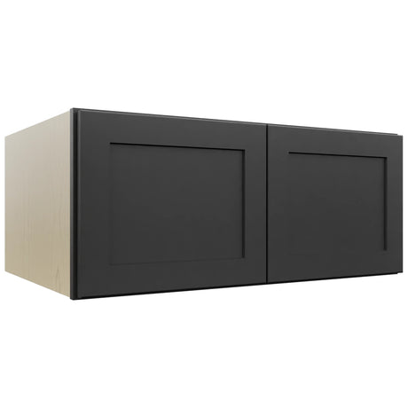 Fabuwood Galaxy Pitch Black W361524 Wall Deep Cabinet, Front View