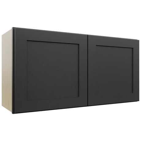Fabuwood Galaxy Pitch Black W3618 Wall Standard Cabinet, Front View