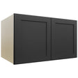 Fabuwood Galaxy Pitch Black W362124 Wall Deep Cabinet, Front View