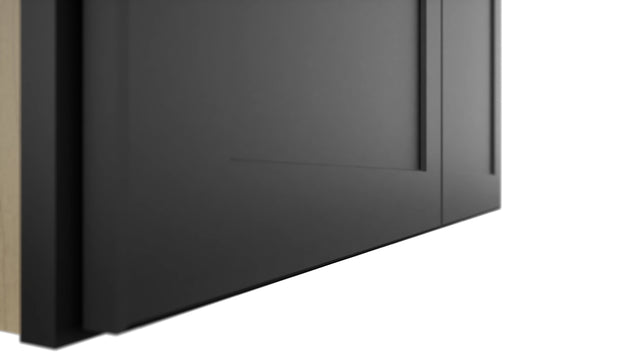 Fabuwood Galaxy Pitch Black W3624 Wall Standard Cabinet, Detail View
