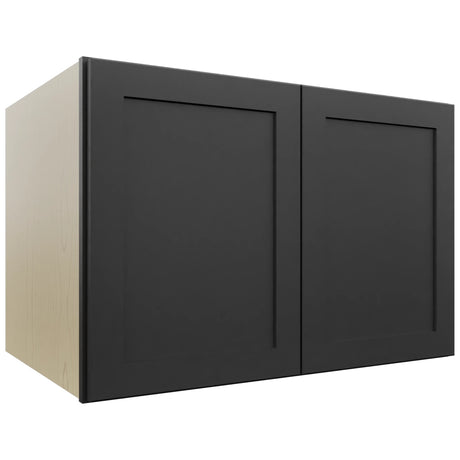 Fabuwood Galaxy Pitch Black W362424 Wall Deep Cabinet, Front View