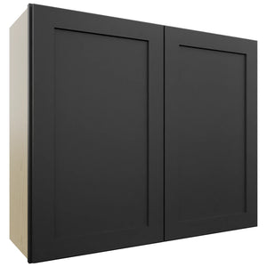 Fabuwood Galaxy Pitch Black W3630 Wall Standard Cabinet, Front View