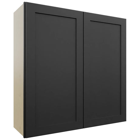 Fabuwood Galaxy Pitch Black W3636 Wall Standard Cabinet, Front View