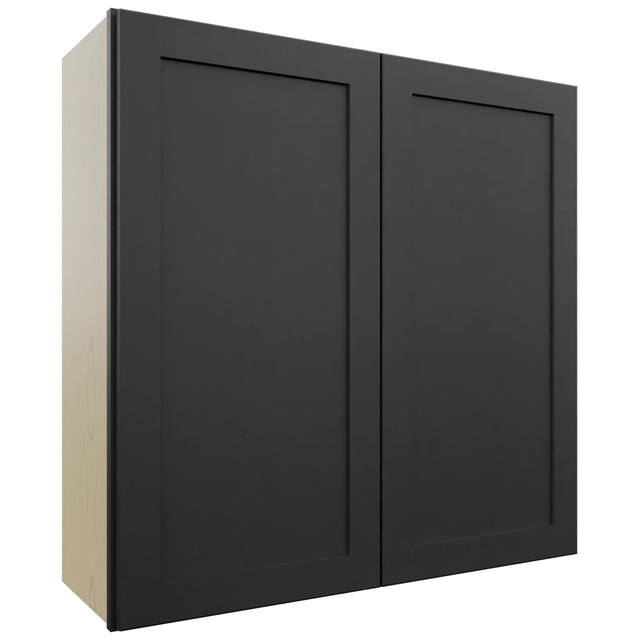 Fabuwood Galaxy Pitch Black W3636 Wall Standard Cabinet, Front View