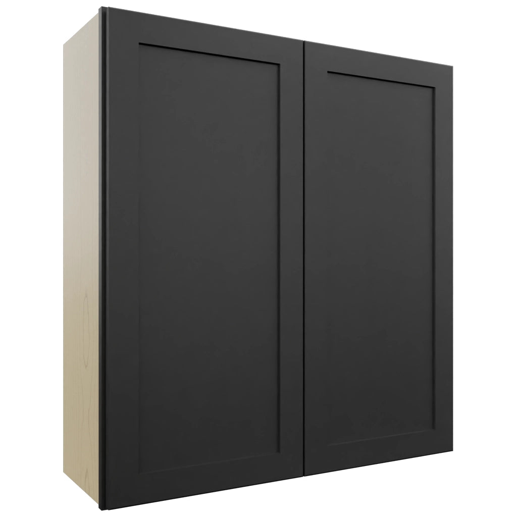 Fabuwood Galaxy Pitch Black W3639 Wall Standard Cabinet, Front View