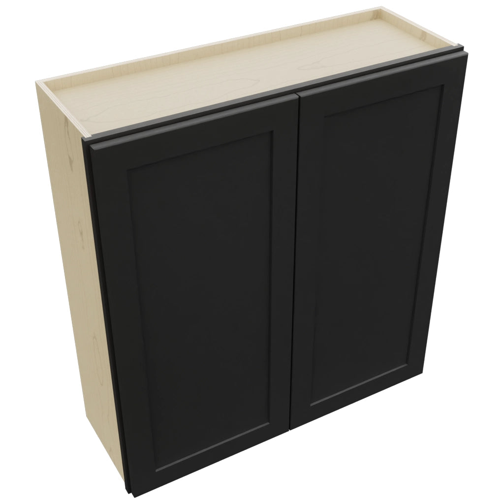 Fabuwood Galaxy Pitch Black W3639 Wall Standard Cabinet, Top View