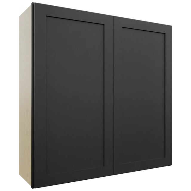 Fabuwood Galaxy Pitch Black W3939 Wall Standard Cabinet, Front View