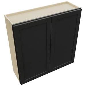 Fabuwood Galaxy Pitch Black W3939 Wall Standard Cabinet, Top View