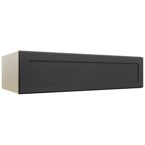 Fabuwood Galaxy Pitch Black W481224LU Wall Deep Cabinet, Front View