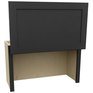 Fabuwood Galaxy Pitch Black WAC3018 Wall Appliance Cabinet, Open View