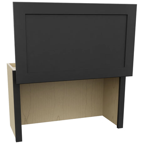 Fabuwood Galaxy Pitch Black WAC3018 Wall Appliance Cabinet, Open View