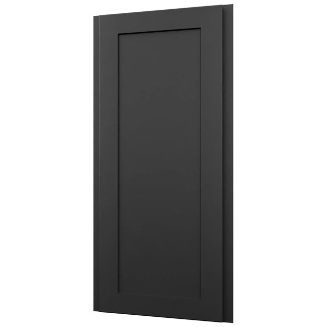 Fabuwood Galaxy Pitch Black WAE1236 Wall Angle End Cabinet, Front View