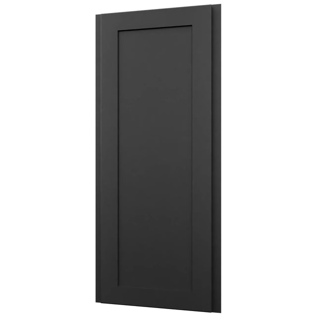 Fabuwood Galaxy Pitch Black WAE1239 Wall Angle End Cabinet, Front View