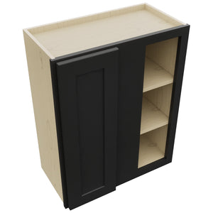 Fabuwood Galaxy Pitch Black WBC2430 Wall Corner Blind Cabinet, Top View
