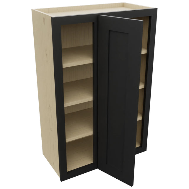Fabuwood Galaxy Pitch Black WBC2436 Wall Corner Blind Cabinet, Open View
