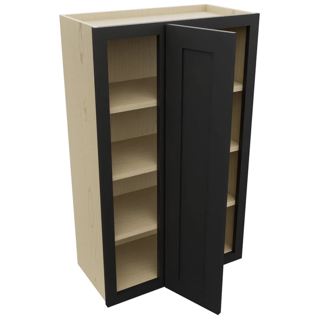 Fabuwood Galaxy Pitch Black WBC2439 Wall Corner Blind Cabinet, Open View