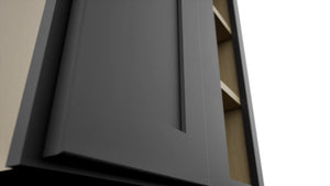 Fabuwood Galaxy Pitch Black WBC2439 Wall Corner Blind Cabinet, Detail View