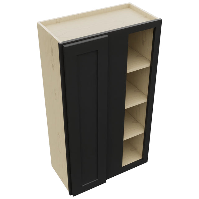Fabuwood Galaxy Pitch Black WBC2442 Wall Corner Blind Cabinet, Top View