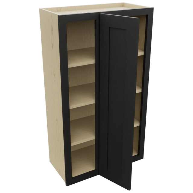 Fabuwood Galaxy Pitch Black WBC2442 Wall Corner Blind Cabinet, Open View