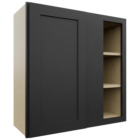 Fabuwood Galaxy Pitch Black WBC3030 Wall Corner Blind Cabinet, Front View