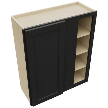 Fabuwood Galaxy Pitch Black WBC3036 Wall Corner Blind Cabinet, Top View