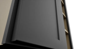 Fabuwood Galaxy Pitch Black WBC3036 Wall Corner Blind Cabinet, Detail View