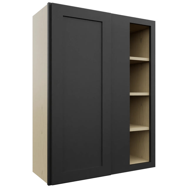 Fabuwood Galaxy Pitch Black WBC3039 Wall Corner Blind Cabinet, Front View