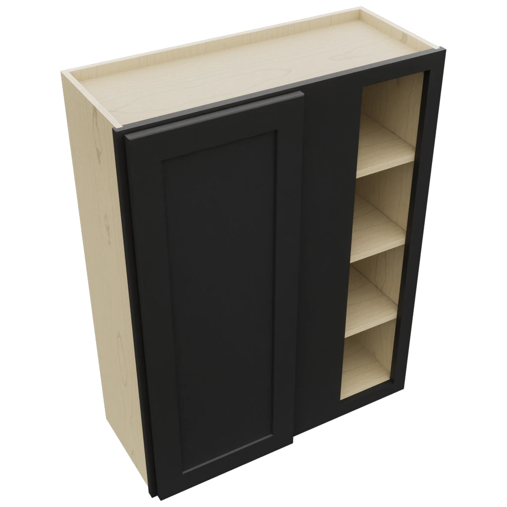 Fabuwood Galaxy Pitch Black WBC3039 Wall Corner Blind Cabinet, Top View