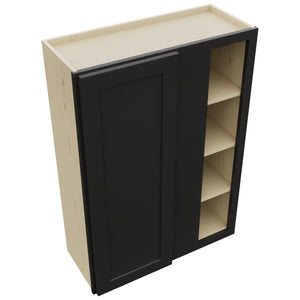 Fabuwood Galaxy Pitch Black WBC3042 Wall Corner Blind Cabinet, Top View