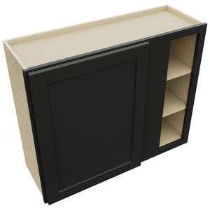 Fabuwood Galaxy Pitch Black WBC3630 Wall Corner Blind Cabinet, Top View