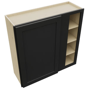 Fabuwood Galaxy Pitch Black WBC3636 Wall Corner Blind Cabinet, Top View