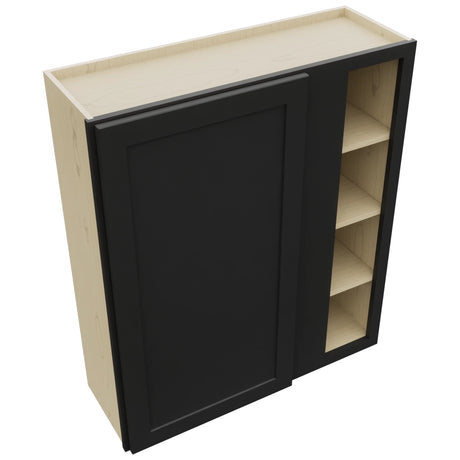 Fabuwood Galaxy Pitch Black WBC3642 Wall Corner Blind Cabinet, Top View