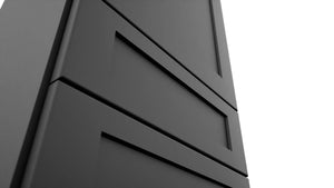Fabuwood Galaxy Pitch Black WD1848 Wall Drawer Cabinet, Detail View