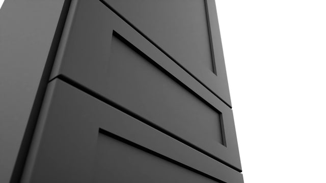 Fabuwood Galaxy Pitch Black WD1854 Wall Drawer Cabinet, Detail View