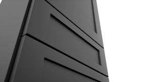 Fabuwood Galaxy Pitch Black WD1857 Wall Drawer Cabinet, Detail View