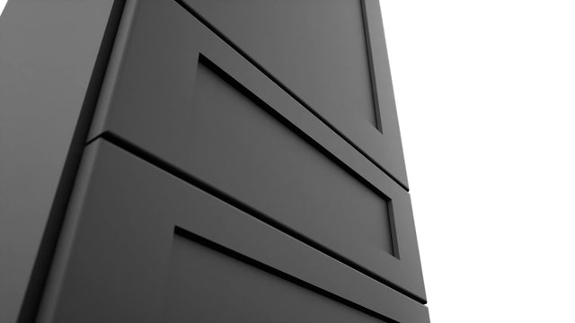 Fabuwood Galaxy Pitch Black WD1857 Wall Drawer Cabinet, Detail View