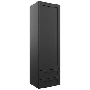 Fabuwood Galaxy Pitch Black WD1860 Wall Drawer Cabinet, Front View