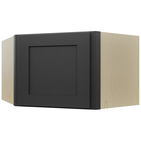 Fabuwood Galaxy Pitch Black WDC2415 Wall Corner Diagonal Cabinet, Front View