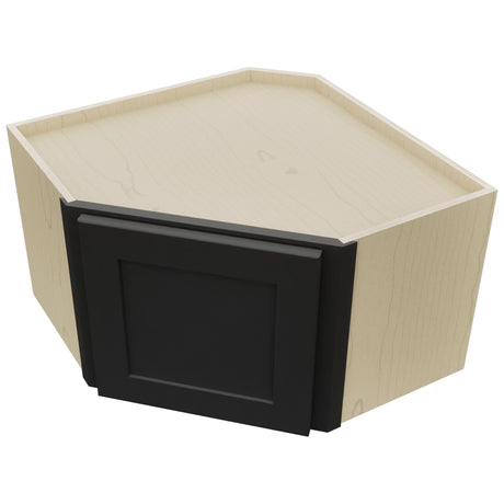 Fabuwood Galaxy Pitch Black WDC2415 Wall Corner Diagonal Cabinet, Top View