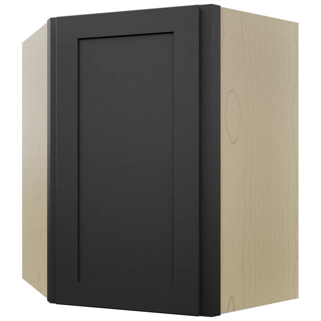 Fabuwood Galaxy Pitch Black WDC2430 Wall Corner Diagonal Cabinet, Front View