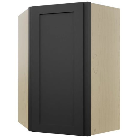 Fabuwood Galaxy Pitch Black WDC2436 Wall Corner Diagonal Cabinet, Front View