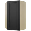 Fabuwood Galaxy Pitch Black WDC2439 Wall Corner Diagonal Cabinet, Front View