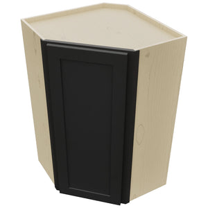 Fabuwood Galaxy Pitch Black WDC2439 Wall Corner Diagonal Cabinet, Top View