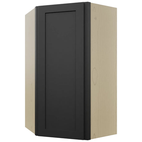 Fabuwood Galaxy Pitch Black WDC2442 Wall Corner Diagonal Cabinet, Front View